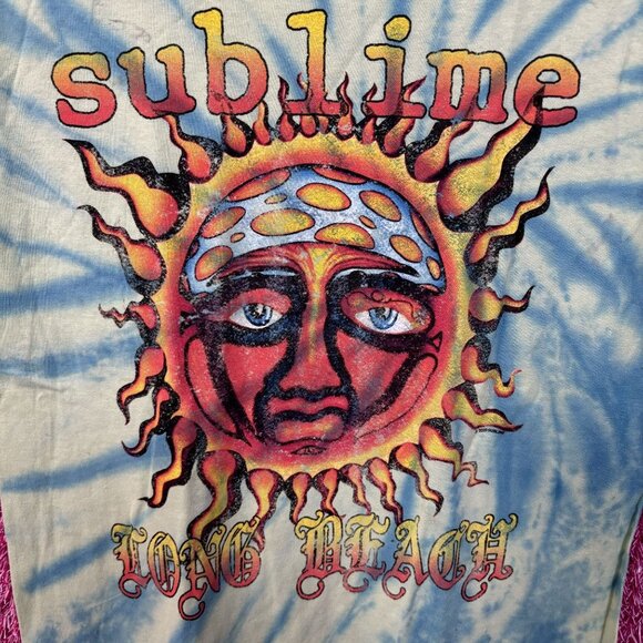 Sublime Swirl tiedye Sun Logo Rock Tee size small - Picture 2 of 6